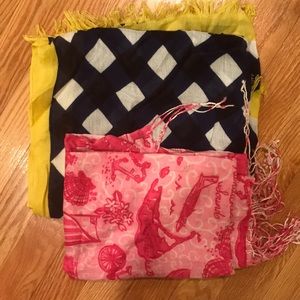 Kate spade and Lilly Pulitzer scarf set